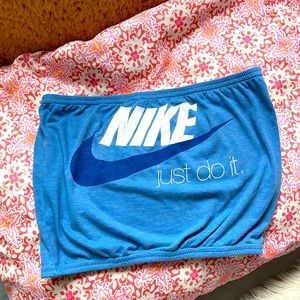 nike bandeau top and shorts set
